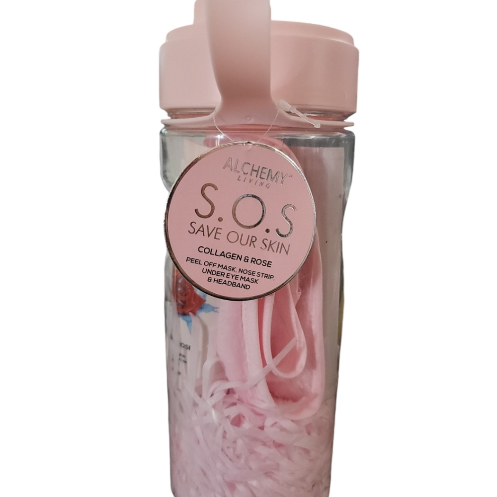 Alchemy Living S.O.S. Collegen & Rose Peel-Off Mask, Nose Strip, Under Eye Mask